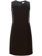 Michael Michael Kors Sleeveless Panelled Dress, Women's, Size: 2, Black, Polyester/viscose/spandex/elastane/lamb Skin