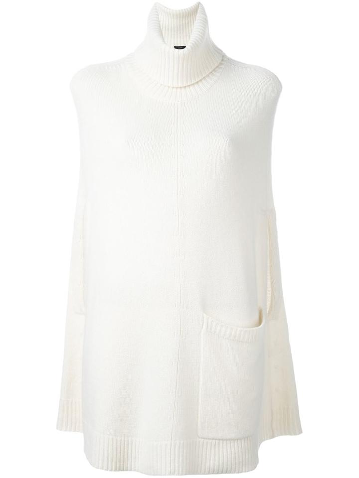 Joseph Cape Sleeves Jumper, Women's, Size: Small, White, Cashmere
