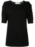 Iro - Eyelet Sleeve Sweater - Women - Cotton/nylon/polyester - Xs, Black, Cotton/nylon/polyester