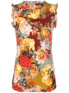 Dolce & Gabbana Vintage Trompe L'oeil Top - Multicolour