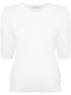 Guild Prime Short-sleeve Fitted Sweater - White