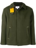 Oamc Short Single Breasted Coat - Green