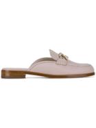Salvatore Ferragamo Gancini Mules - Neutrals