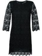 Ermanno Scervino Lace Dress, Women's, Size: 46, Black, Polyester/viscose