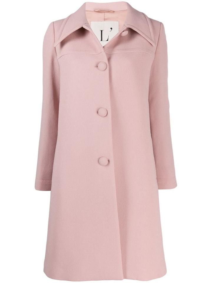 L'autre Chose Single Breasted Coat - Pink