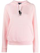 Polo Ralph Lauren Logo Embroidered Hoodie - Pink