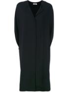 V-neck Dress - Women - Viscose - 36, Black, Viscose, Jil Sander