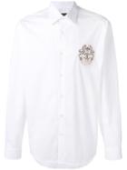 Roberto Cavalli Logo Patch Shirt - White
