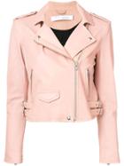 Iro Zipped Biker Jacket - Pink