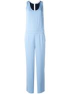 P.a.r.o.s.h. Side Stripe Jumpsuit, Women's, Blue, Polyester