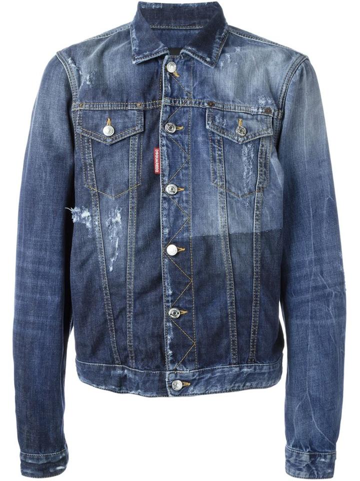 Dsquared2 Denim Jacket, Men's, Size: 50, Blue, Cotton