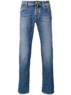 Jacob Cohen Slim-fit Jeans, Men's, Size: 33/34, Blue, Cotton/spandex/elastane