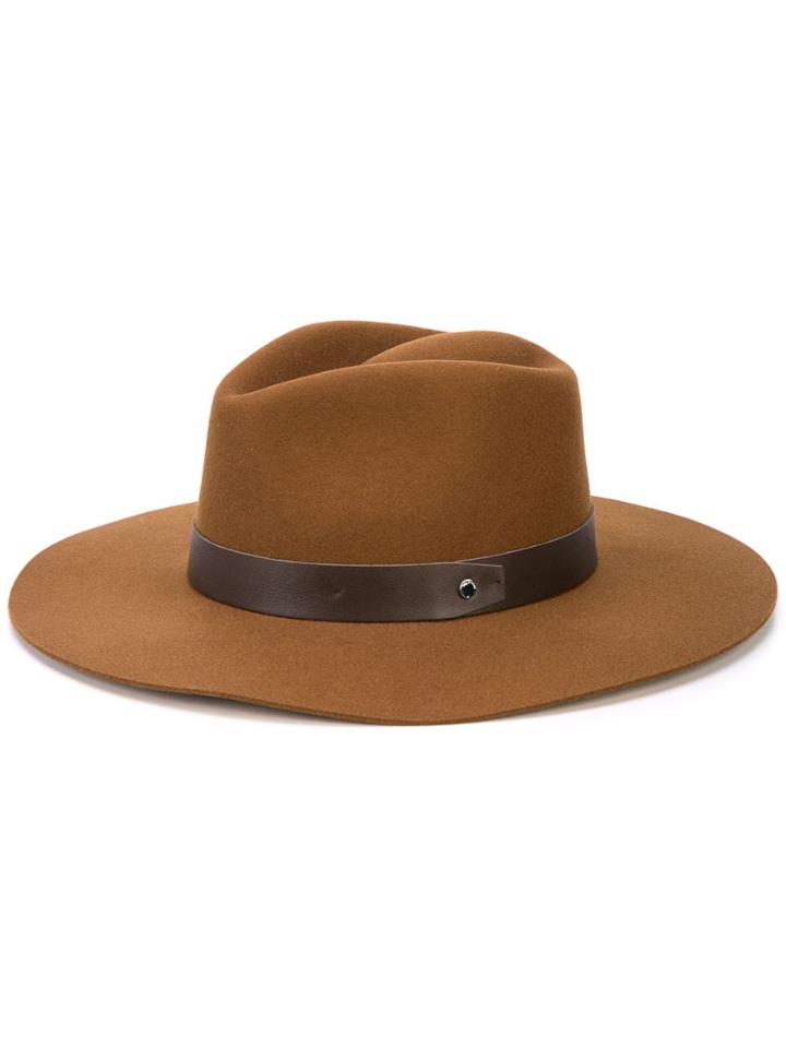 Rag & Bone Kacy Fedora Hat - Brown