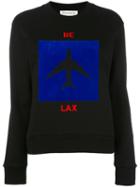 Être Cécile Aeroplane Print Sweatshirt, Women's, Size: Xs, Black, Cotton