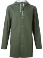 Stutterheim Stockholm Raincoat, Men's, Size: M, Green, Cotton/polyester/pvc