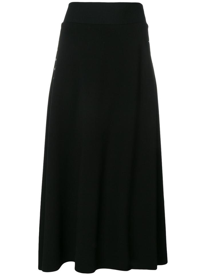 Dorothee Schumacher A-line Skirt With Side Button Detailing - Black