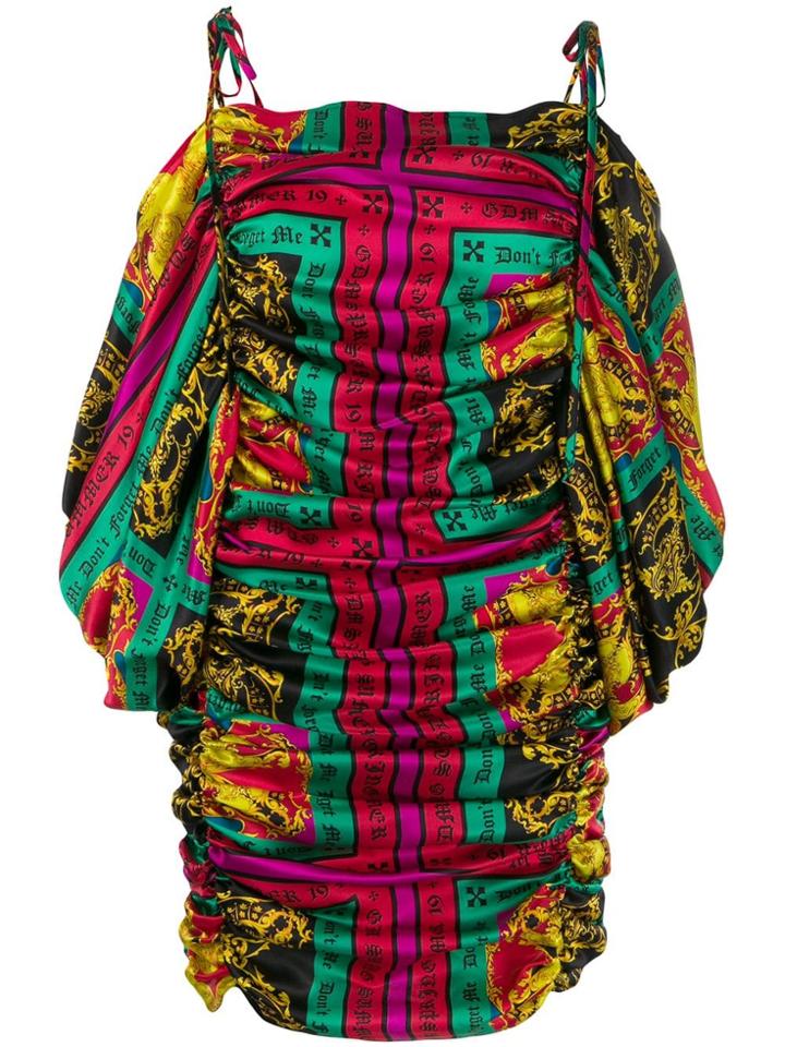 Giuseppe Di Morabito Patterned Gathered Dress