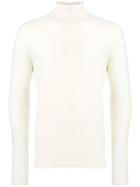 Drumohr Roll-neck Fitted Sweater - White