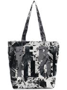 See By Chloé Logo Print Tie Dye Shopper Tote - Black