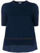 Moncler Layered Knitted Top - Blue