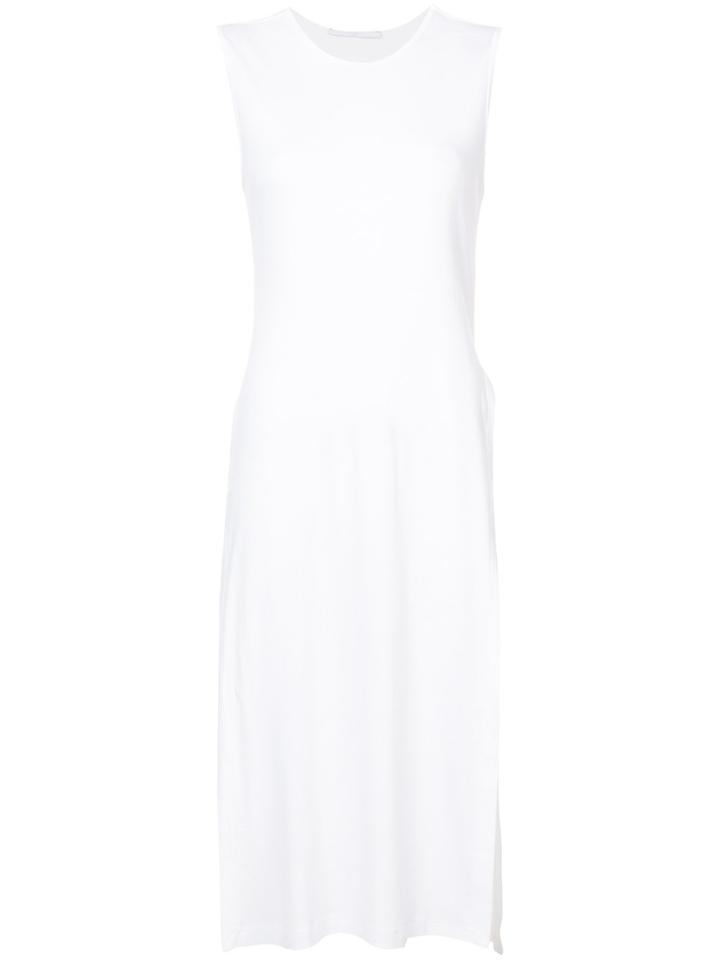 Rosetta Getty Long Vest With Side Slits - White