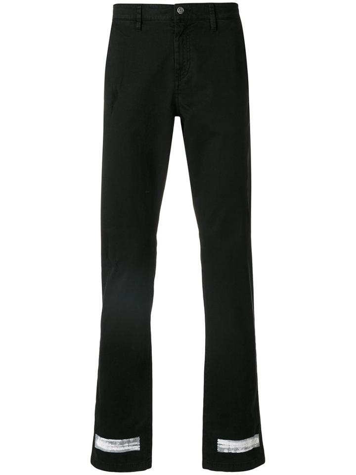 Off-white - Bars Print Jeans - Men - Cotton/spandex/elastane - 34, Black, Cotton/spandex/elastane
