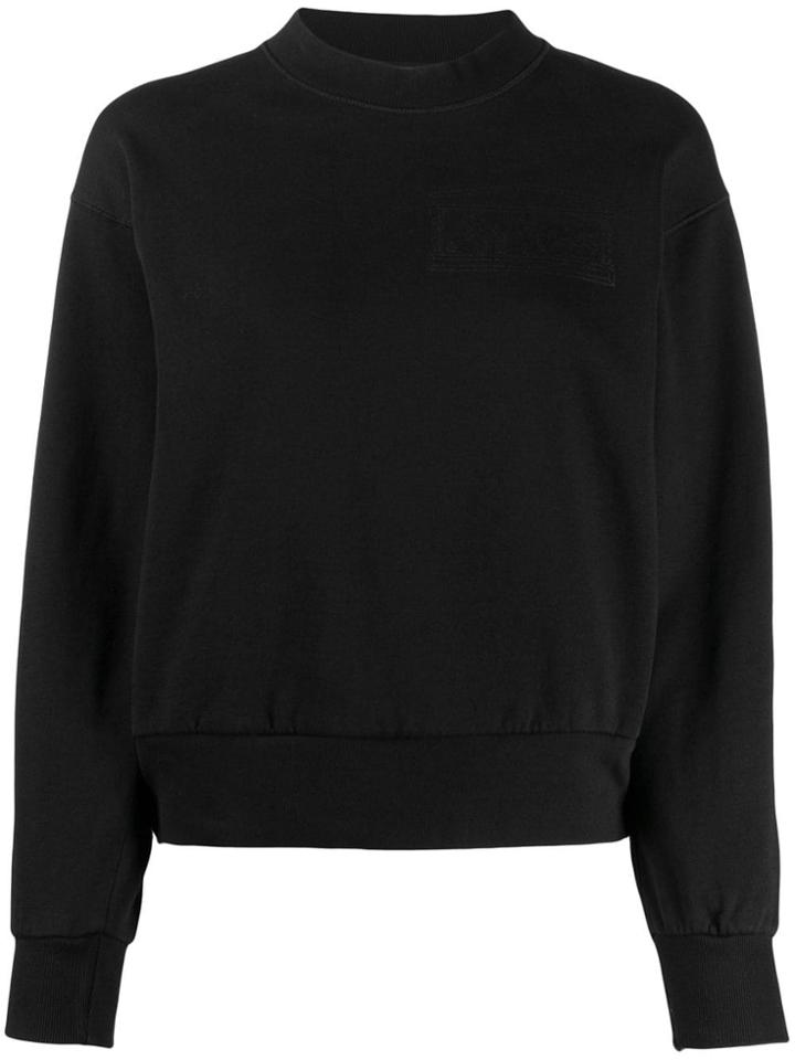 Aries Mock Neck Sweatshirt - Black