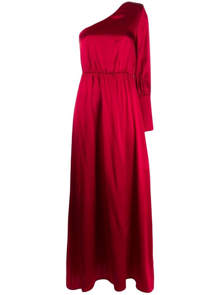 Federica Tosi Fitted One Shoulder Dress - Red