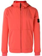 Stone Island Hooded Sports Jacket, Men's, Size: Xl, Pink/purple, Polyester/spandex/elastane