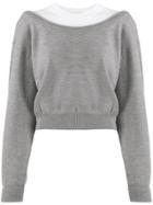 Alexander Wang Two Tone Jumper - Grey