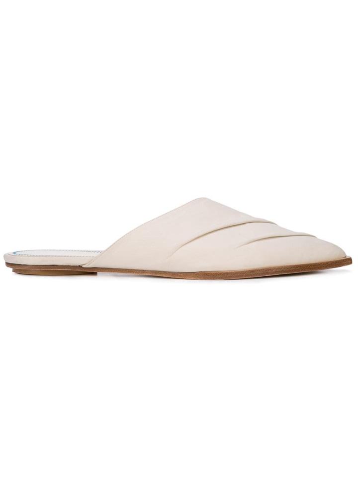 Tibi Slate Mules - Neutrals