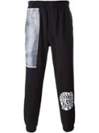 Christopher Shannon Jeans Print Track Pants, Men's, Size: Small, Black, Cotton
