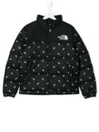 The North Face Kids Teen Logo Print Puffer Jacket - Black