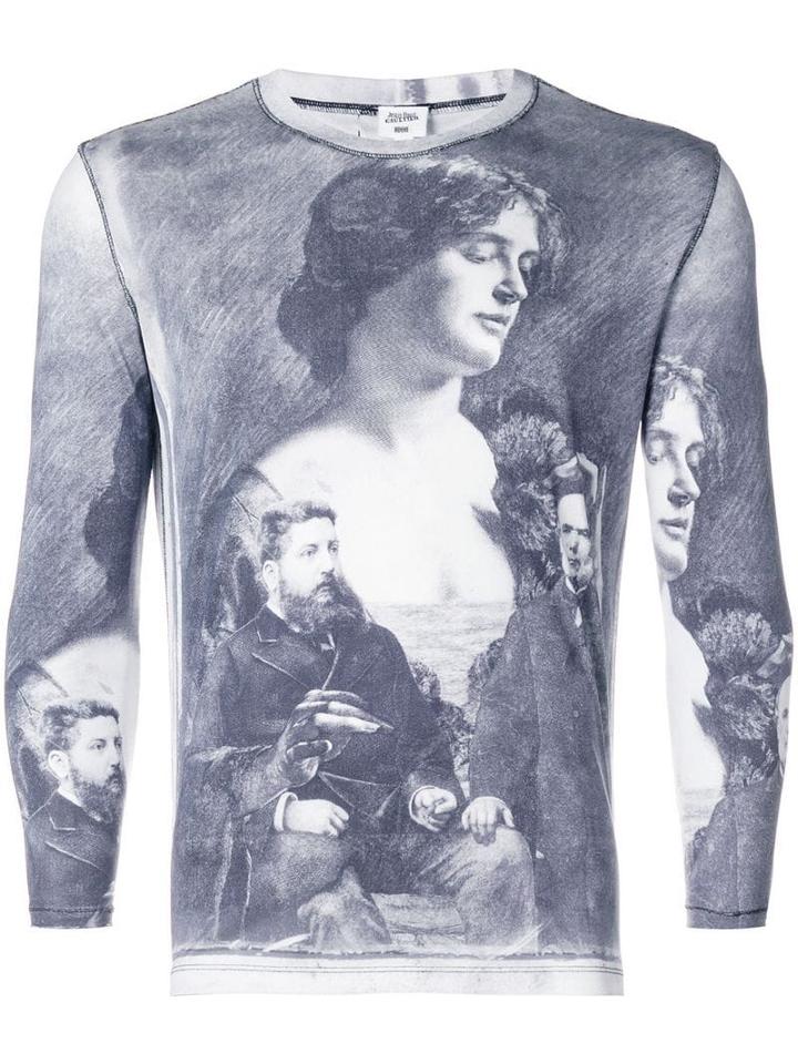 Jean Paul Gaultier Pre-owned Antique Photograph Print T-shirt - Grey