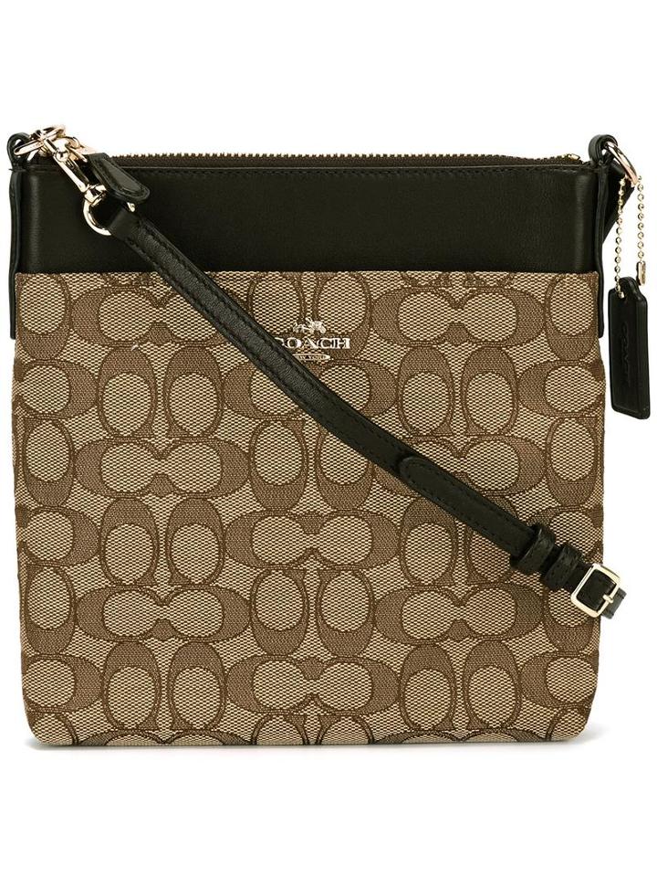 Coach Monogram Crossbody Bag, Women's, Nude/neutrals