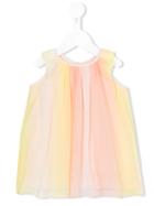 Chloé Kids Silk-georgette Dress, Infant Girl's, Size: 9 Mth, Yellow/orange