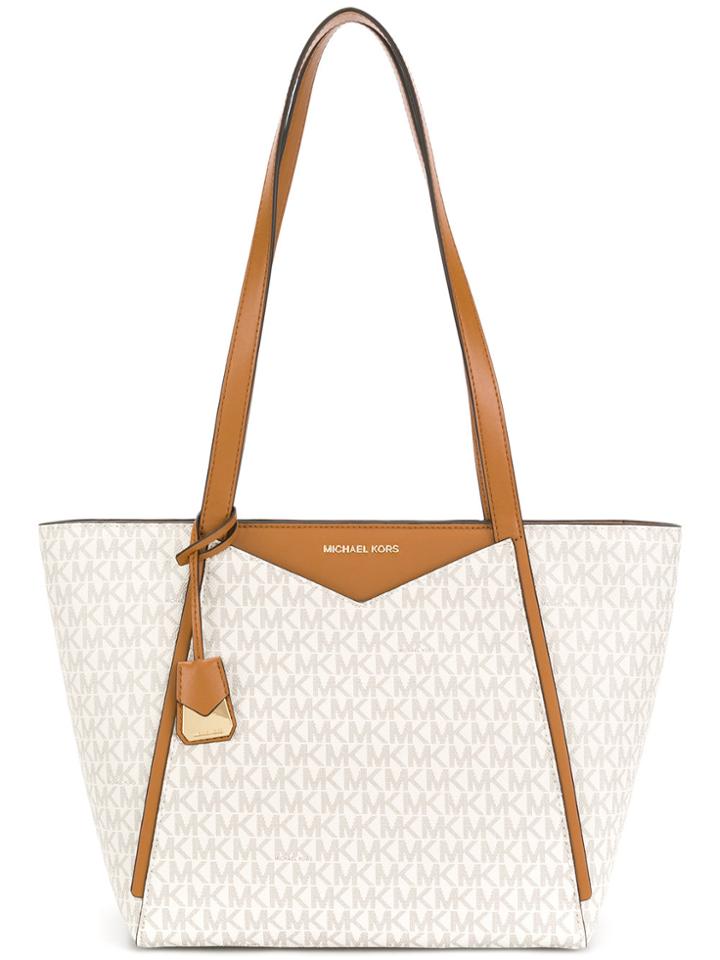 Michael Michael Kors Whitney Small Logo Tote - Nude & Neutrals
