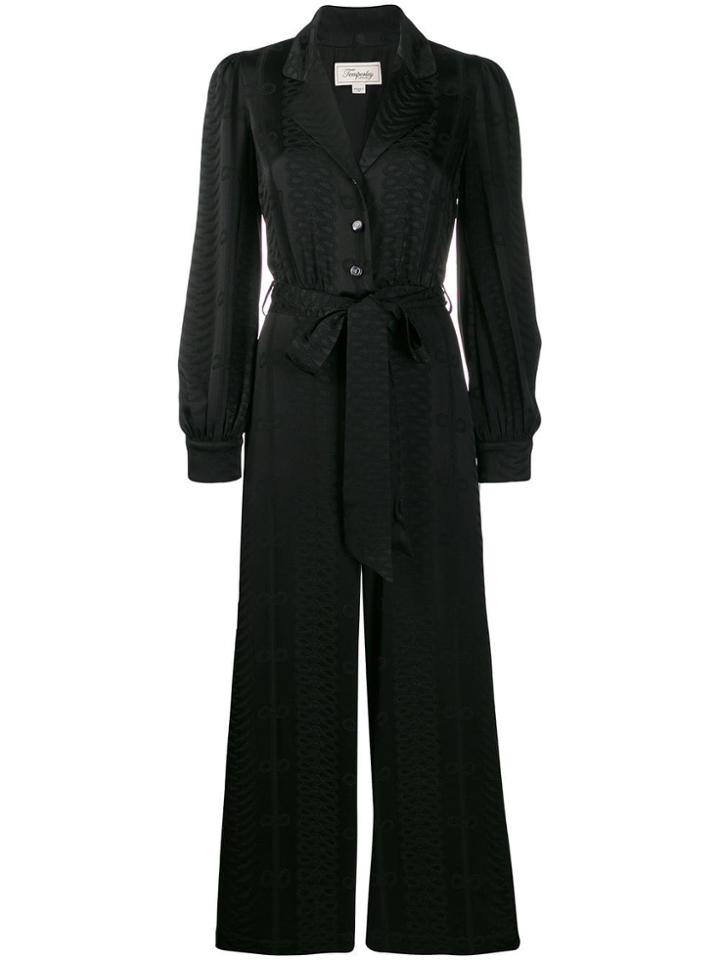 Temperley London Tie Waist Jumpsuit - Black
