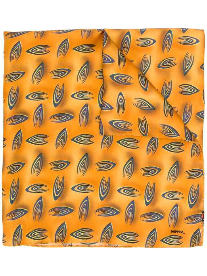 Doppiaa All-over Print Scarf - Yellow & Orange