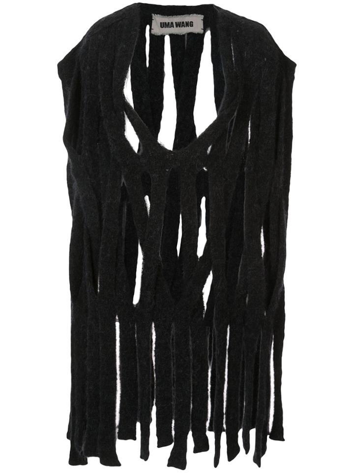 Uma Wang Shredded Top - Black