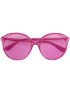Gucci Eyewear Oversized Round Sunglasses - Pink & Purple