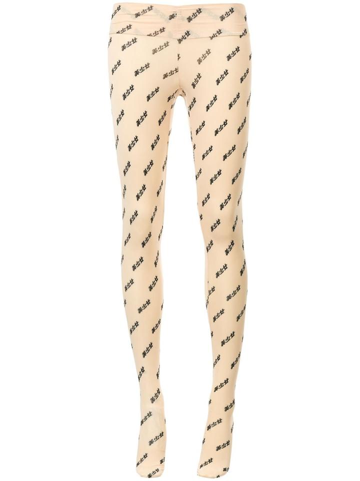 Ground Zero Symbol Embroidered Stockings - Yellow