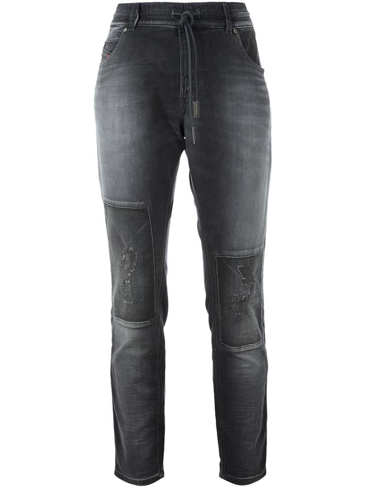 Diesel 'krailey' Boyfriend Jeans, Women's, Size: 23, Grey, Cotton/polyester/spandex/elastane