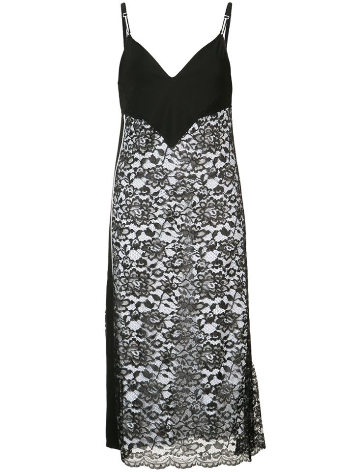 Paco Rabanne Lace Camisole Dress - Black