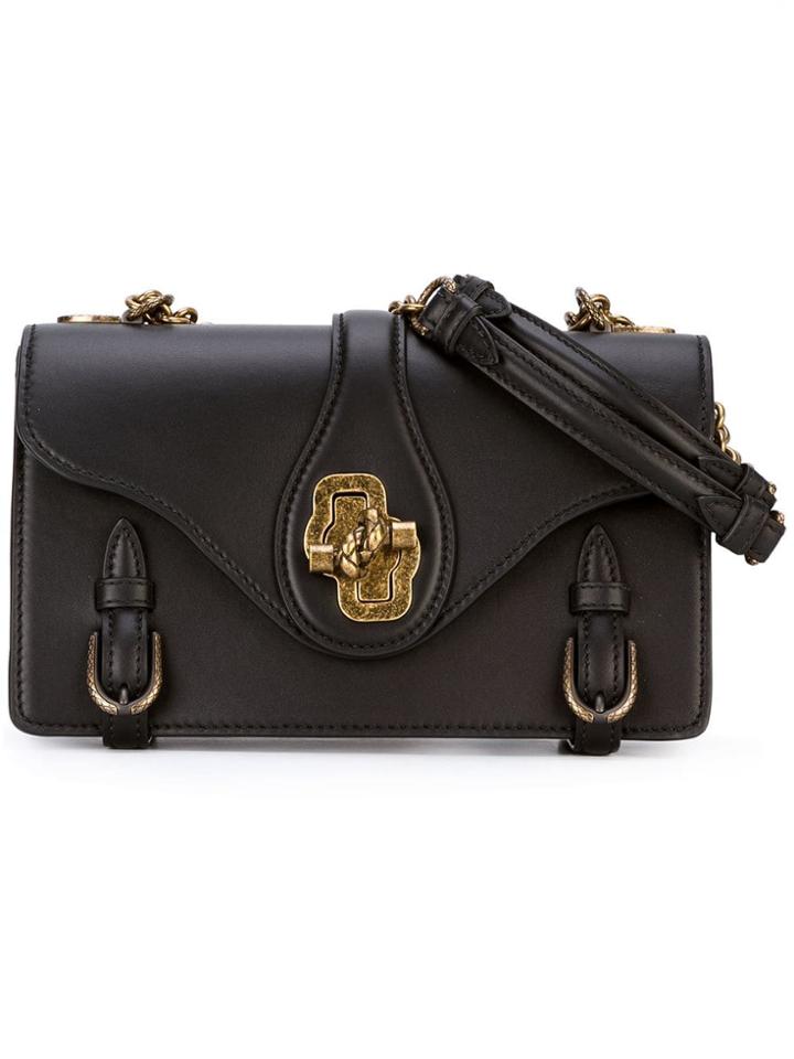 Bottega Veneta Double Strap Satchel Bag - Black