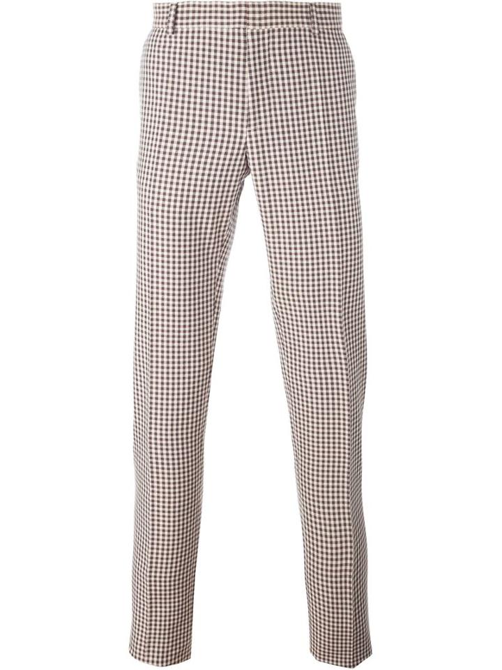 Walter Van Beirendonck Check Plaid Trousers