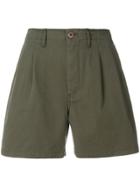 Pence High-waisted Shorts - Green