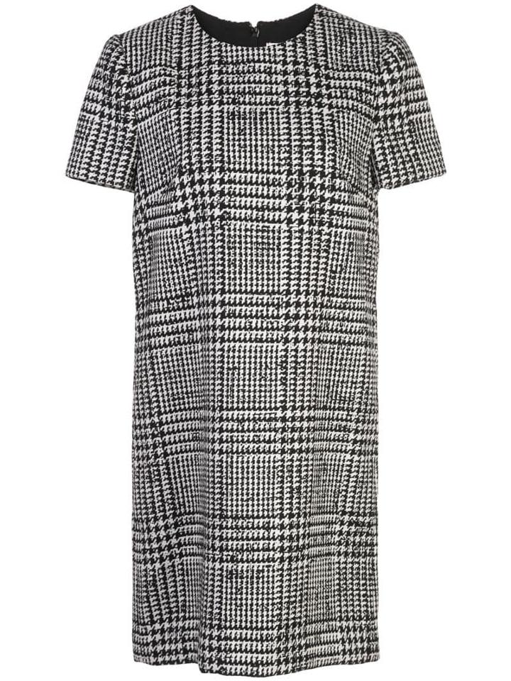 Carolina Herrera Glen Plaid Midi Dress - Black