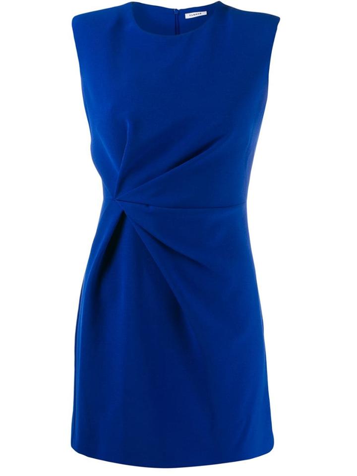 P.a.r.o.s.h. Drape Detail Dress - Blue