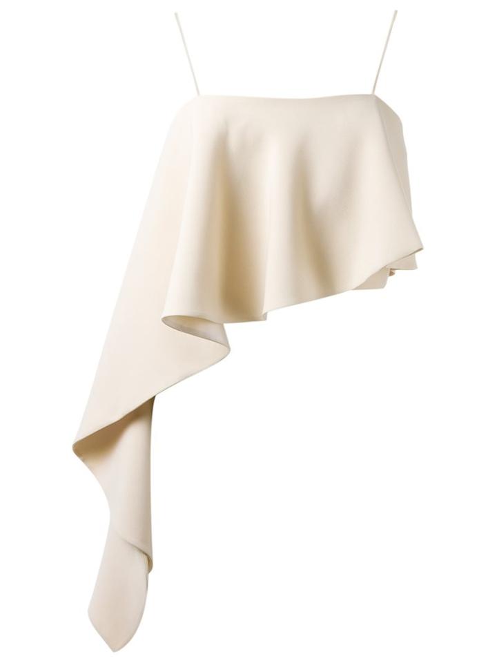 Giuliana Romanno Crop Top, Women's, Size: 36, Nude/neutrals, Polyester/acetate